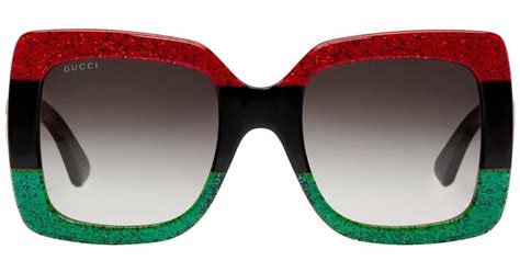 gucci black sunglasses with green and red stripes on side|gg0062s Gucci sunglasses.